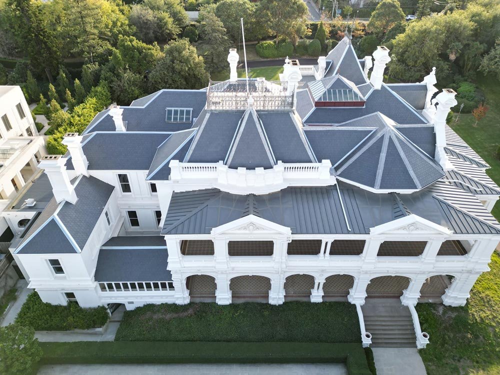 slate roofing Melbourne home